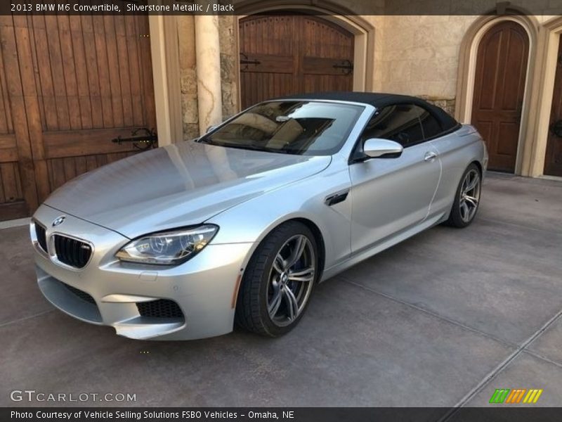 Silverstone Metallic / Black 2013 BMW M6 Convertible