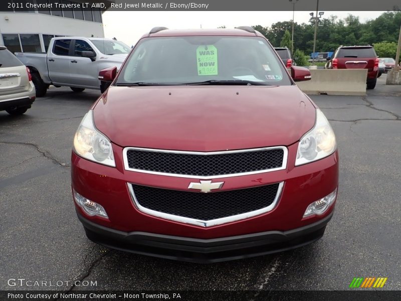 Red Jewel Metallic / Ebony/Ebony 2011 Chevrolet Traverse LT AWD