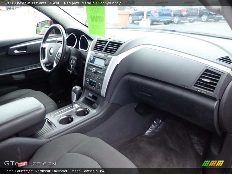 Red Jewel Metallic / Ebony/Ebony 2011 Chevrolet Traverse LT AWD