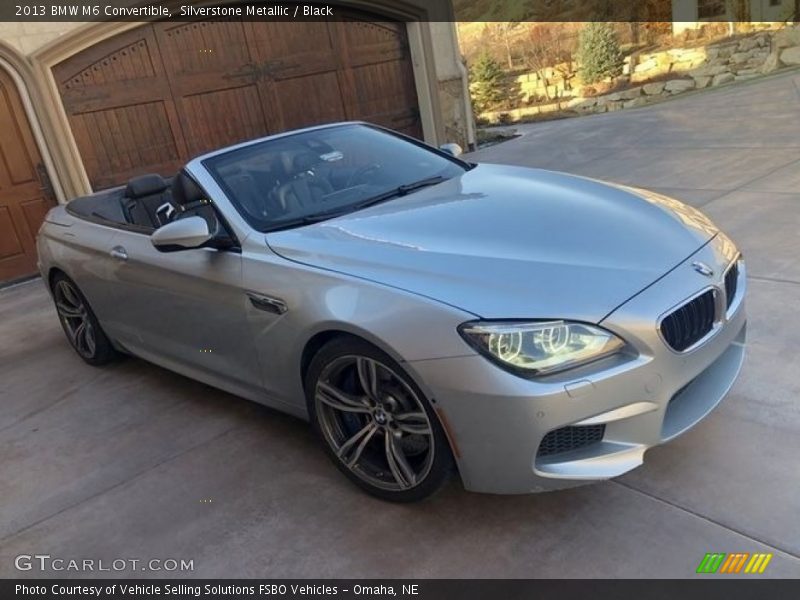 Silverstone Metallic / Black 2013 BMW M6 Convertible