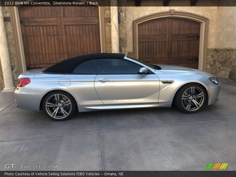 Silverstone Metallic / Black 2013 BMW M6 Convertible