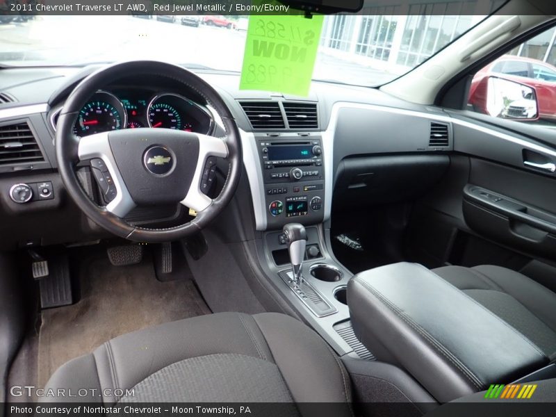 Red Jewel Metallic / Ebony/Ebony 2011 Chevrolet Traverse LT AWD