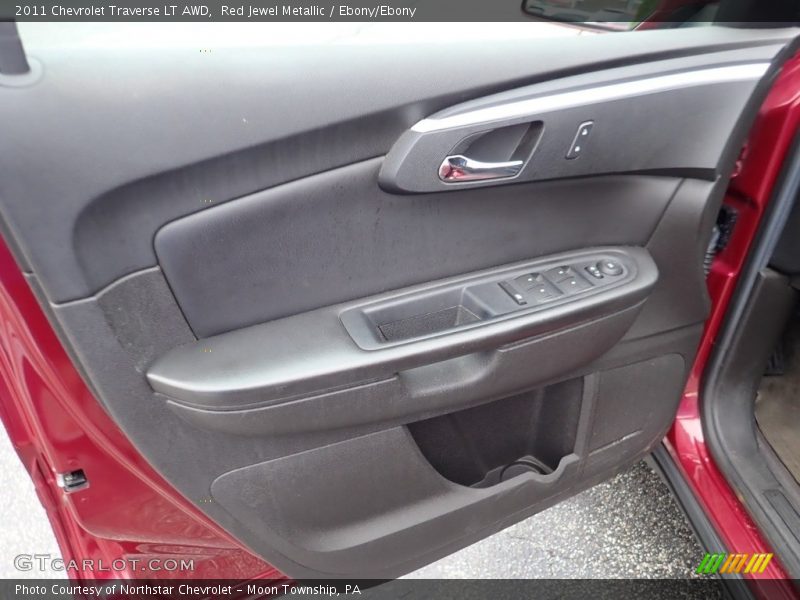 Red Jewel Metallic / Ebony/Ebony 2011 Chevrolet Traverse LT AWD