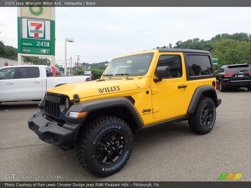 Front 3/4 View of 2020 Wrangler Willys 4x4