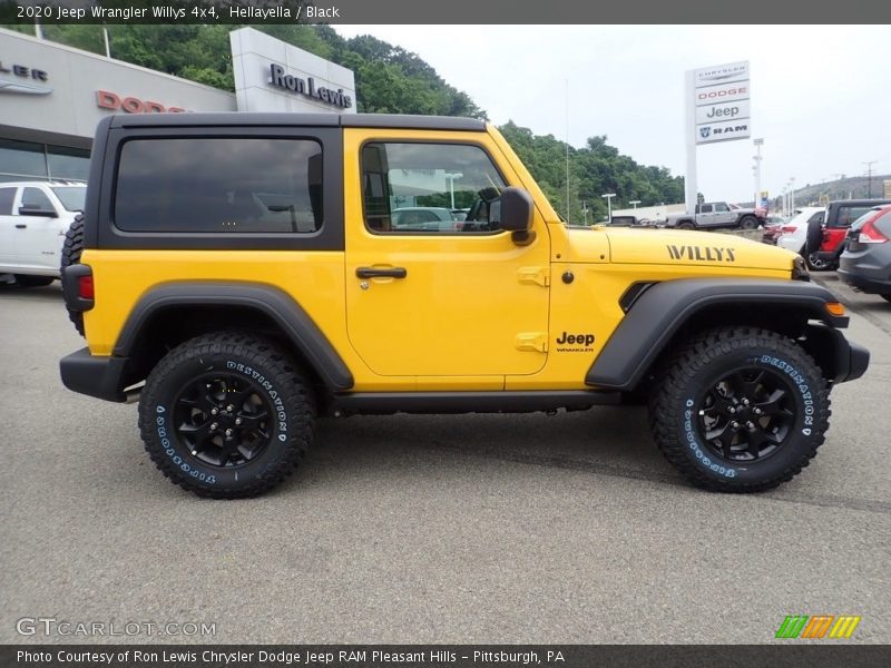 Hellayella / Black 2020 Jeep Wrangler Willys 4x4