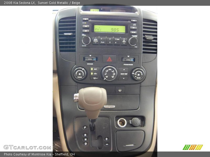 Sunset Gold Metallic / Beige 2008 Kia Sedona LX