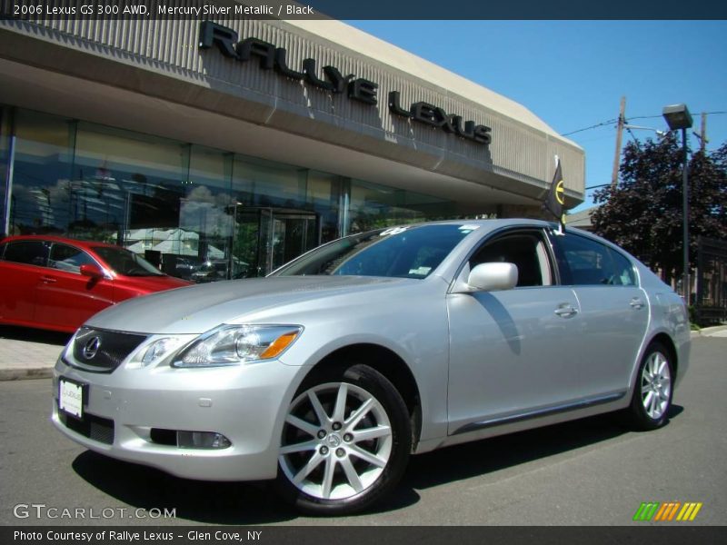 Mercury Silver Metallic / Black 2006 Lexus GS 300 AWD