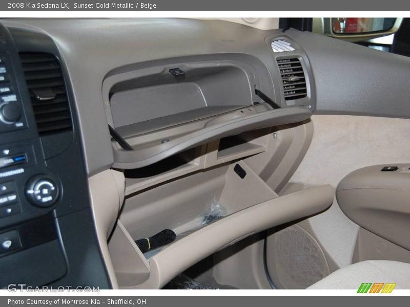 Sunset Gold Metallic / Beige 2008 Kia Sedona LX