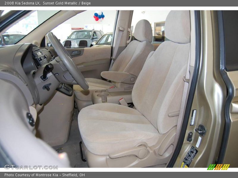 Sunset Gold Metallic / Beige 2008 Kia Sedona LX