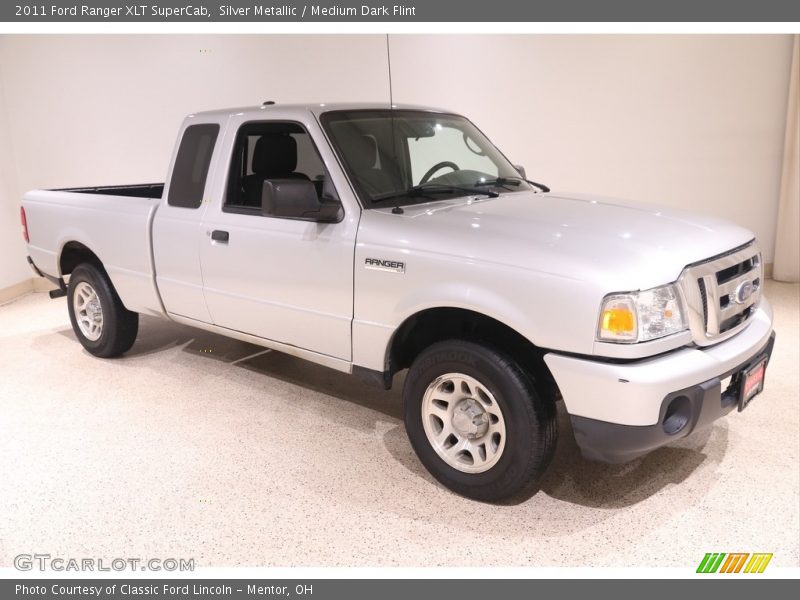 Silver Metallic / Medium Dark Flint 2011 Ford Ranger XLT SuperCab