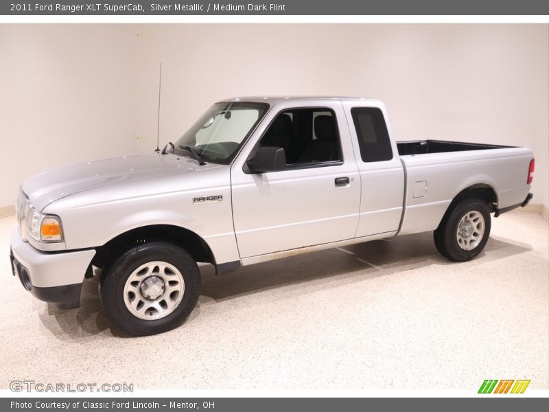 Silver Metallic / Medium Dark Flint 2011 Ford Ranger XLT SuperCab