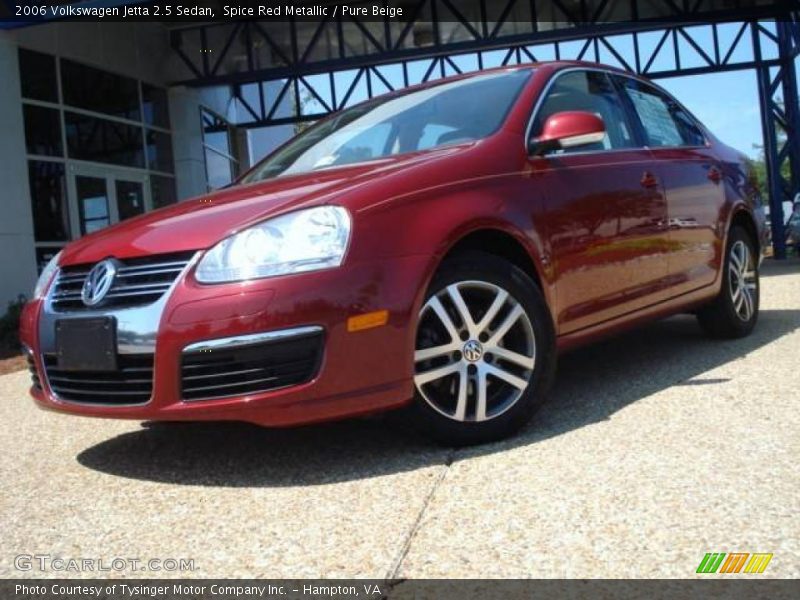 Spice Red Metallic / Pure Beige 2006 Volkswagen Jetta 2.5 Sedan