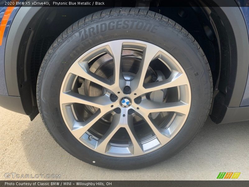 Phytonic Blue Metallic / Black 2020 BMW X5 xDrive40i