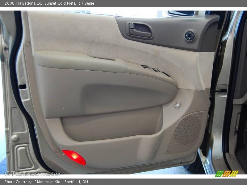 Sunset Gold Metallic / Beige 2008 Kia Sedona LX
