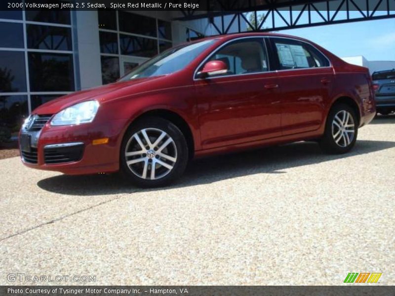 Spice Red Metallic / Pure Beige 2006 Volkswagen Jetta 2.5 Sedan
