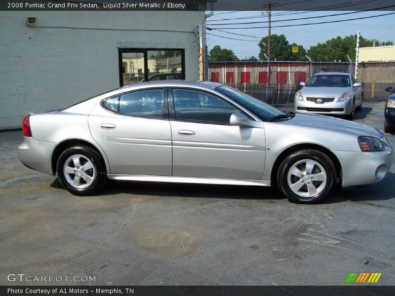 Liquid Silver Metallic / Ebony 2008 Pontiac Grand Prix Sedan