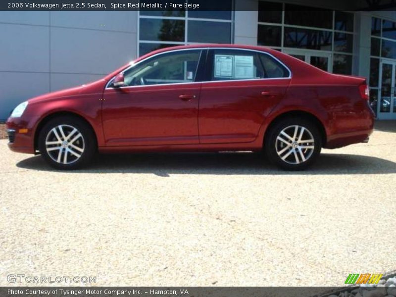 Spice Red Metallic / Pure Beige 2006 Volkswagen Jetta 2.5 Sedan