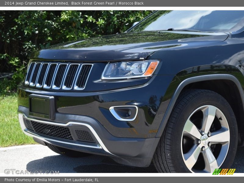Black Forest Green Pearl / Morocco Black 2014 Jeep Grand Cherokee Limited
