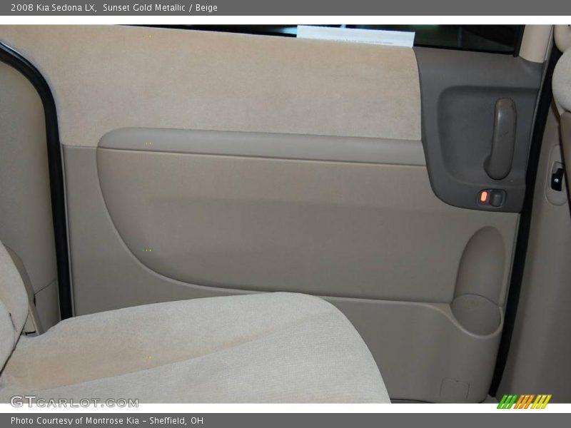 Sunset Gold Metallic / Beige 2008 Kia Sedona LX