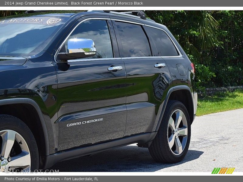 Black Forest Green Pearl / Morocco Black 2014 Jeep Grand Cherokee Limited
