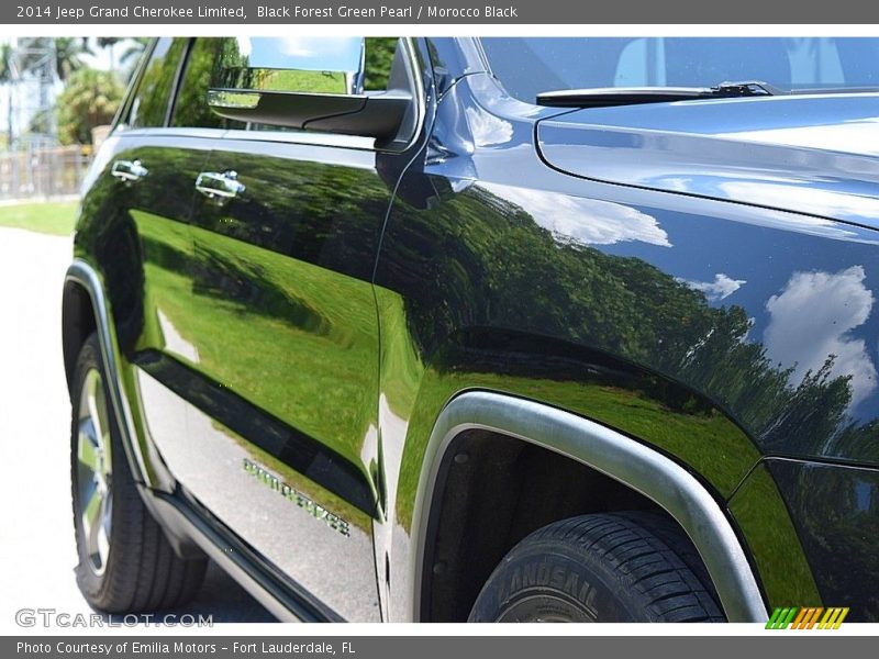 Black Forest Green Pearl / Morocco Black 2014 Jeep Grand Cherokee Limited