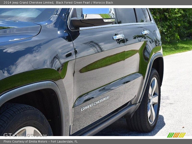 Black Forest Green Pearl / Morocco Black 2014 Jeep Grand Cherokee Limited