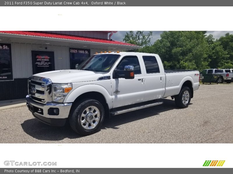 Oxford White / Black 2011 Ford F350 Super Duty Lariat Crew Cab 4x4