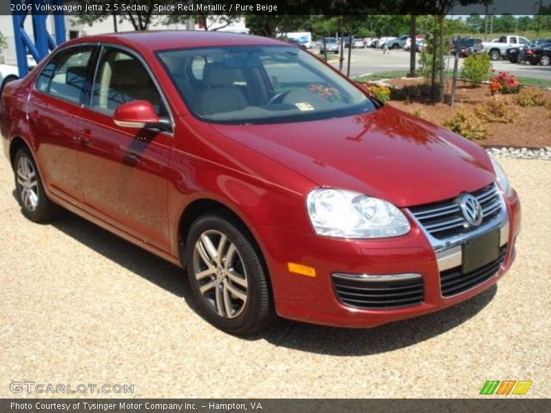 Spice Red Metallic / Pure Beige 2006 Volkswagen Jetta 2.5 Sedan