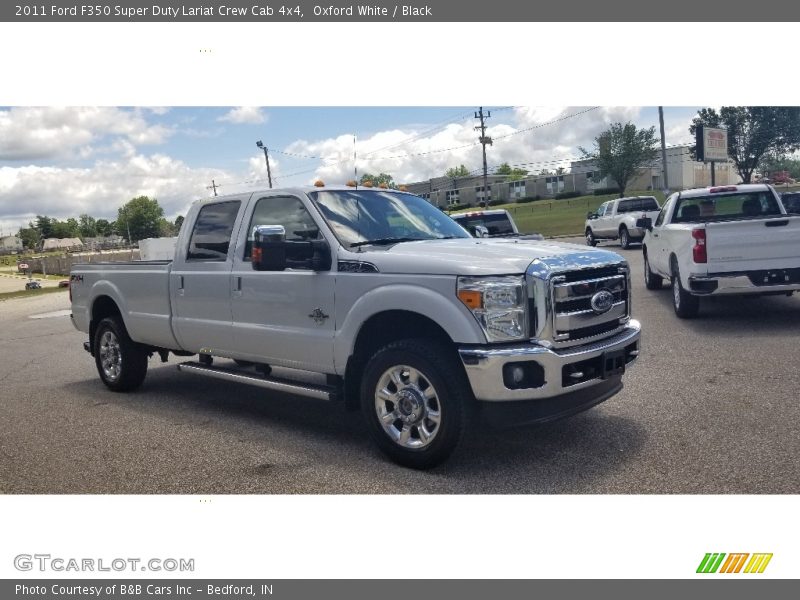 Oxford White / Black 2011 Ford F350 Super Duty Lariat Crew Cab 4x4