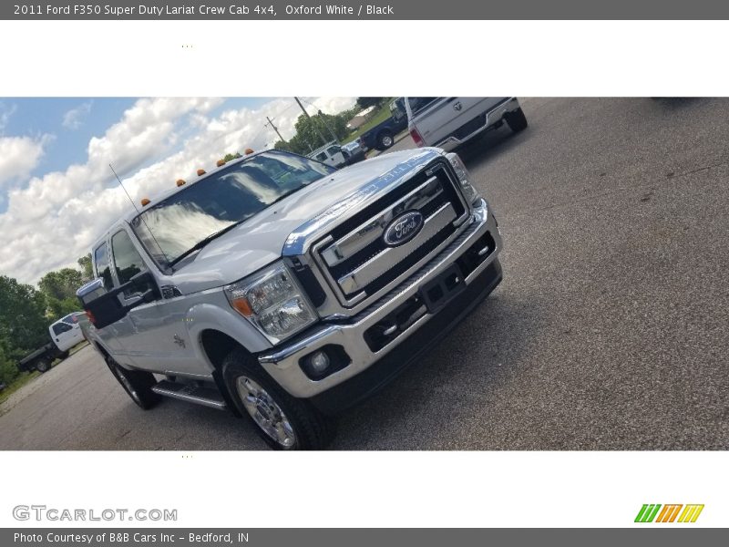 Oxford White / Black 2011 Ford F350 Super Duty Lariat Crew Cab 4x4