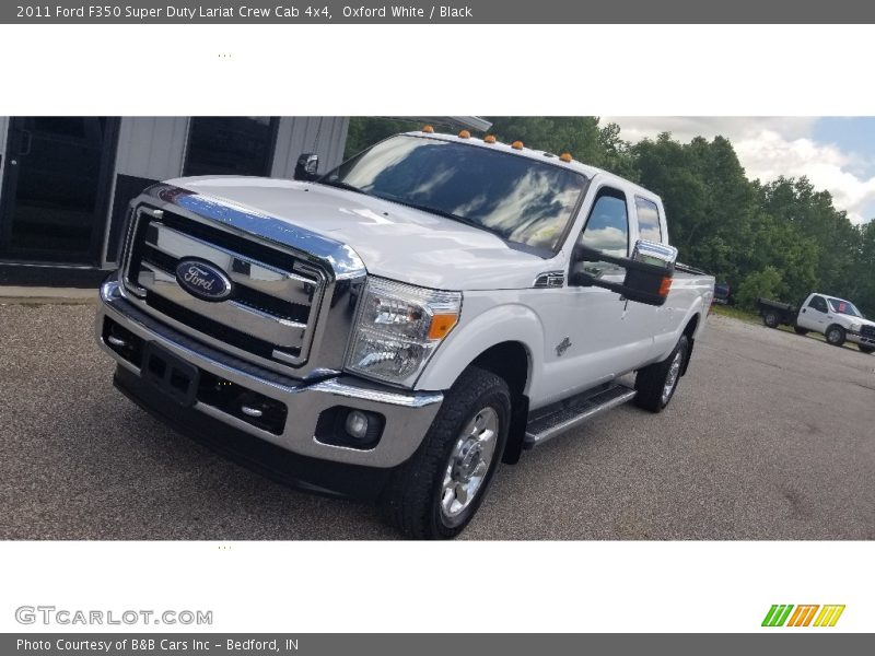 Oxford White / Black 2011 Ford F350 Super Duty Lariat Crew Cab 4x4