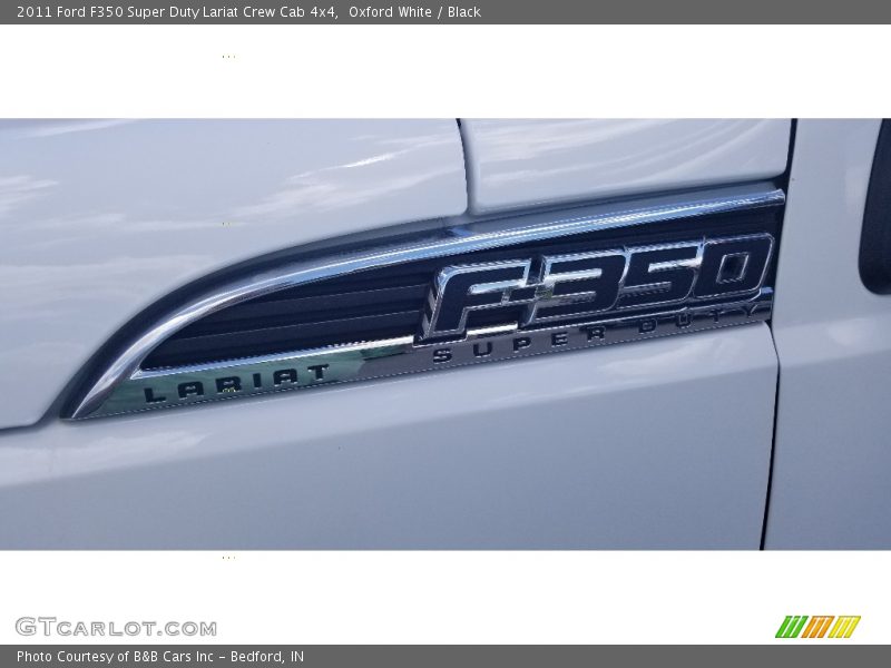 Oxford White / Black 2011 Ford F350 Super Duty Lariat Crew Cab 4x4