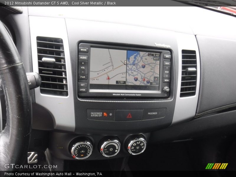Cool Silver Metallic / Black 2012 Mitsubishi Outlander GT S AWD