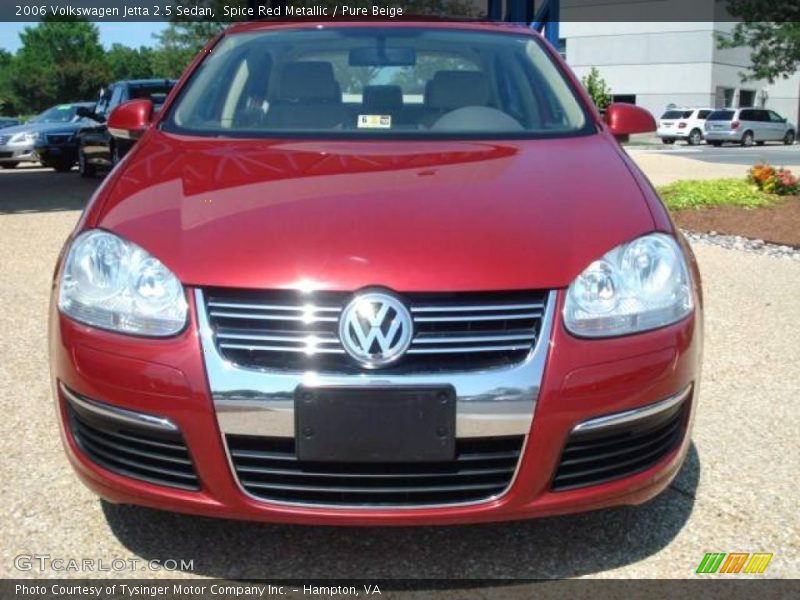 Spice Red Metallic / Pure Beige 2006 Volkswagen Jetta 2.5 Sedan