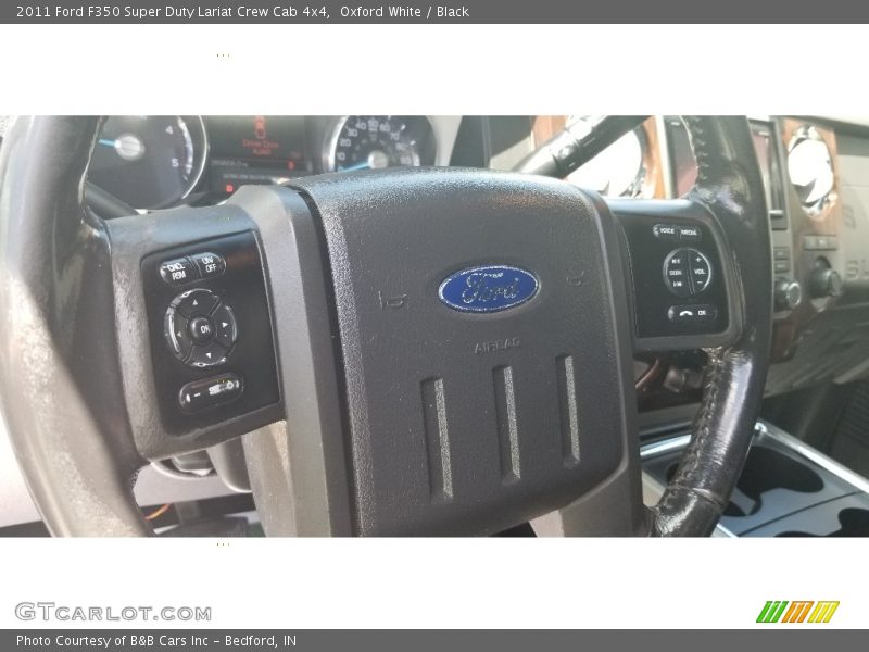 Oxford White / Black 2011 Ford F350 Super Duty Lariat Crew Cab 4x4