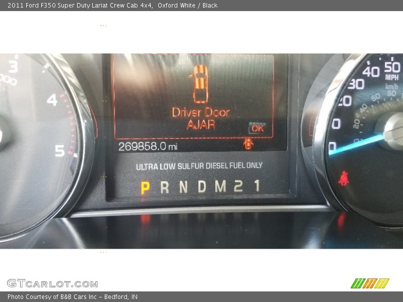 Oxford White / Black 2011 Ford F350 Super Duty Lariat Crew Cab 4x4