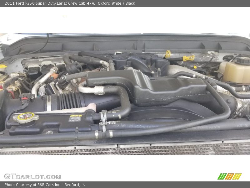 Oxford White / Black 2011 Ford F350 Super Duty Lariat Crew Cab 4x4