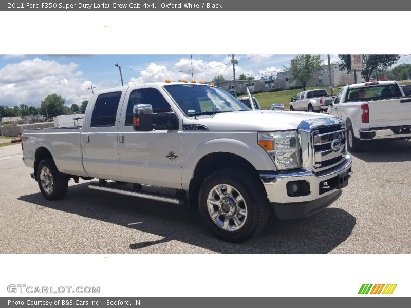 Oxford White / Black 2011 Ford F350 Super Duty Lariat Crew Cab 4x4