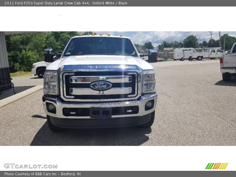 Oxford White / Black 2011 Ford F350 Super Duty Lariat Crew Cab 4x4