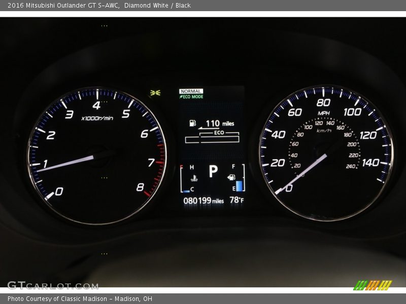  2016 Outlander GT S-AWC GT S-AWC Gauges