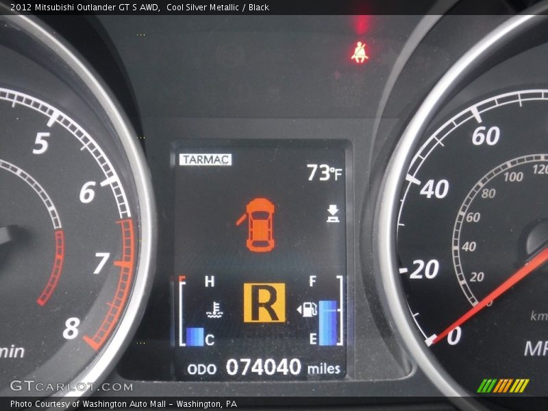 Cool Silver Metallic / Black 2012 Mitsubishi Outlander GT S AWD