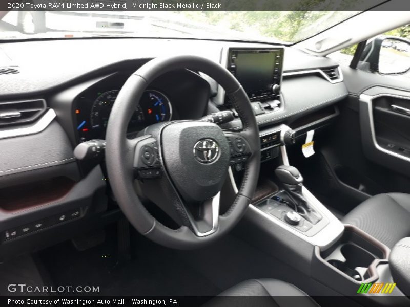 Midnight Black Metallic / Black 2020 Toyota RAV4 Limited AWD Hybrid