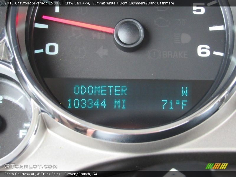 Summit White / Light Cashmere/Dark Cashmere 2013 Chevrolet Silverado 1500 LT Crew Cab 4x4