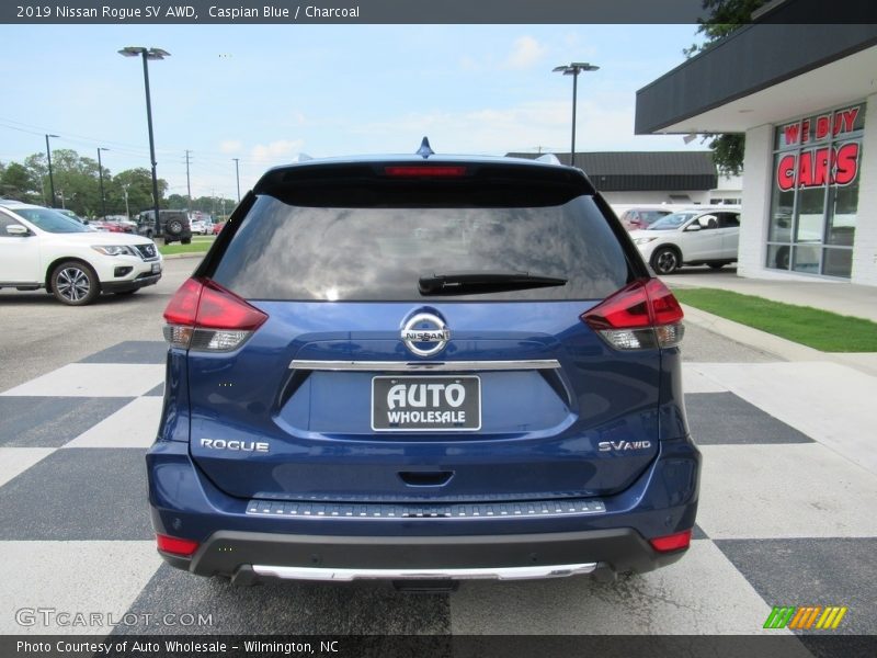 Caspian Blue / Charcoal 2019 Nissan Rogue SV AWD