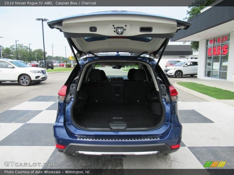 Caspian Blue / Charcoal 2019 Nissan Rogue SV AWD