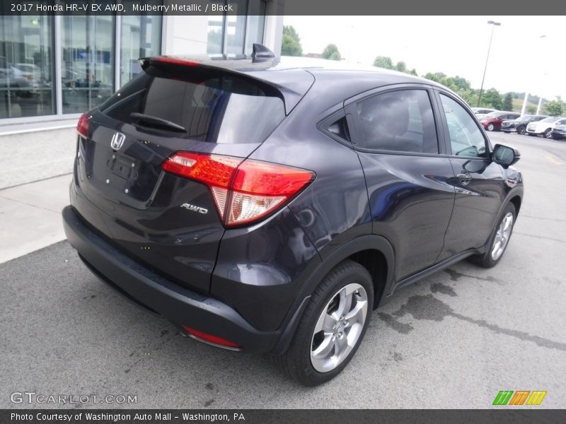 Mulberry Metallic / Black 2017 Honda HR-V EX AWD