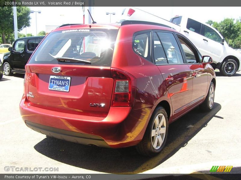 Volcanic Red / Beige 2008 Kia Rondo LX V6