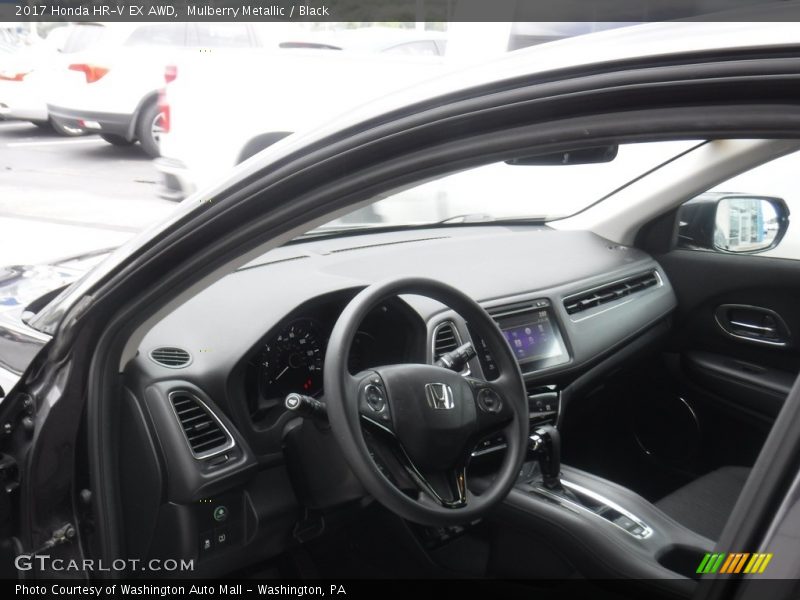 Mulberry Metallic / Black 2017 Honda HR-V EX AWD