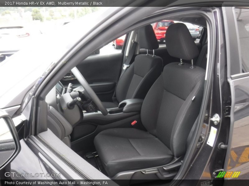 Mulberry Metallic / Black 2017 Honda HR-V EX AWD