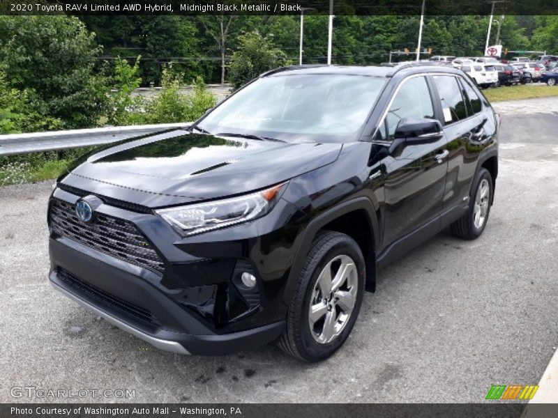 Midnight Black Metallic / Black 2020 Toyota RAV4 Limited AWD Hybrid